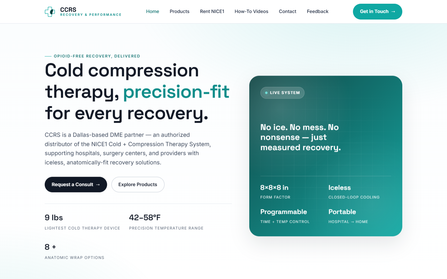 CCRS website preview