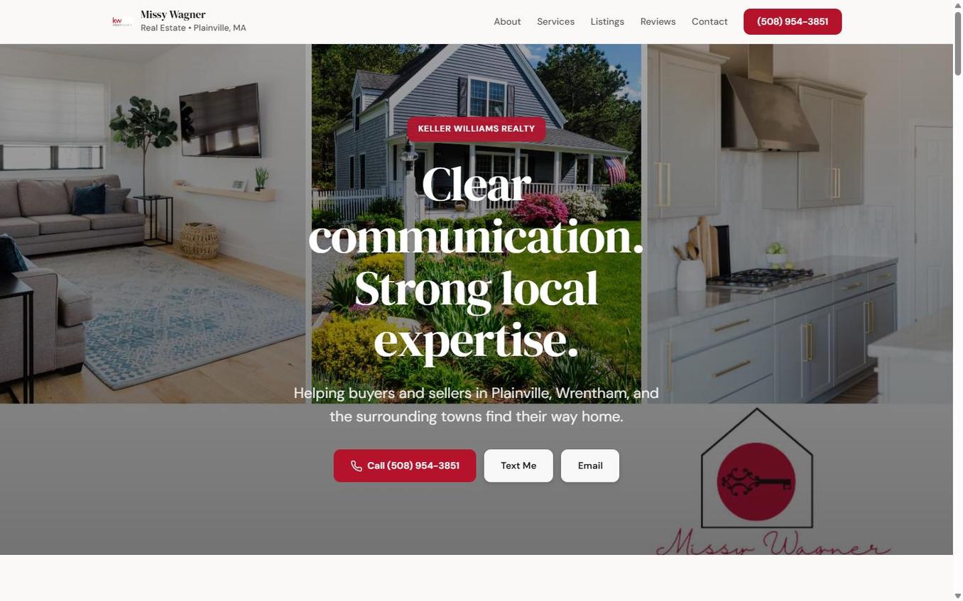 Missy Wagner Real Estate website preview